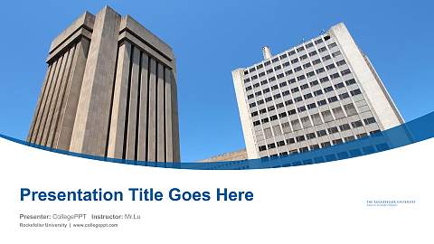 Rockefeller University Course/Courseware Creation PPT Template