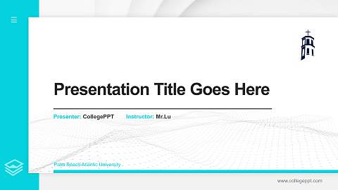 Palm Beach Atlantic University Thesis Proposal/Graduation Defense PPT Template