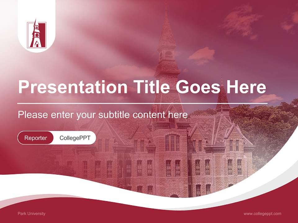 Park University Lecture Sharing and Networking Event PPT Template4:3 ratio PPT effect preview image4