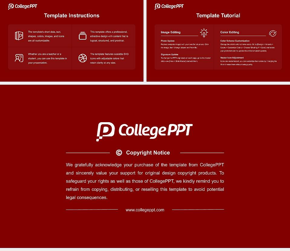 Rose-Hulman Institute of Technology Course/Courseware Creation PPT Template16:9 ratio PPT effect preview image5