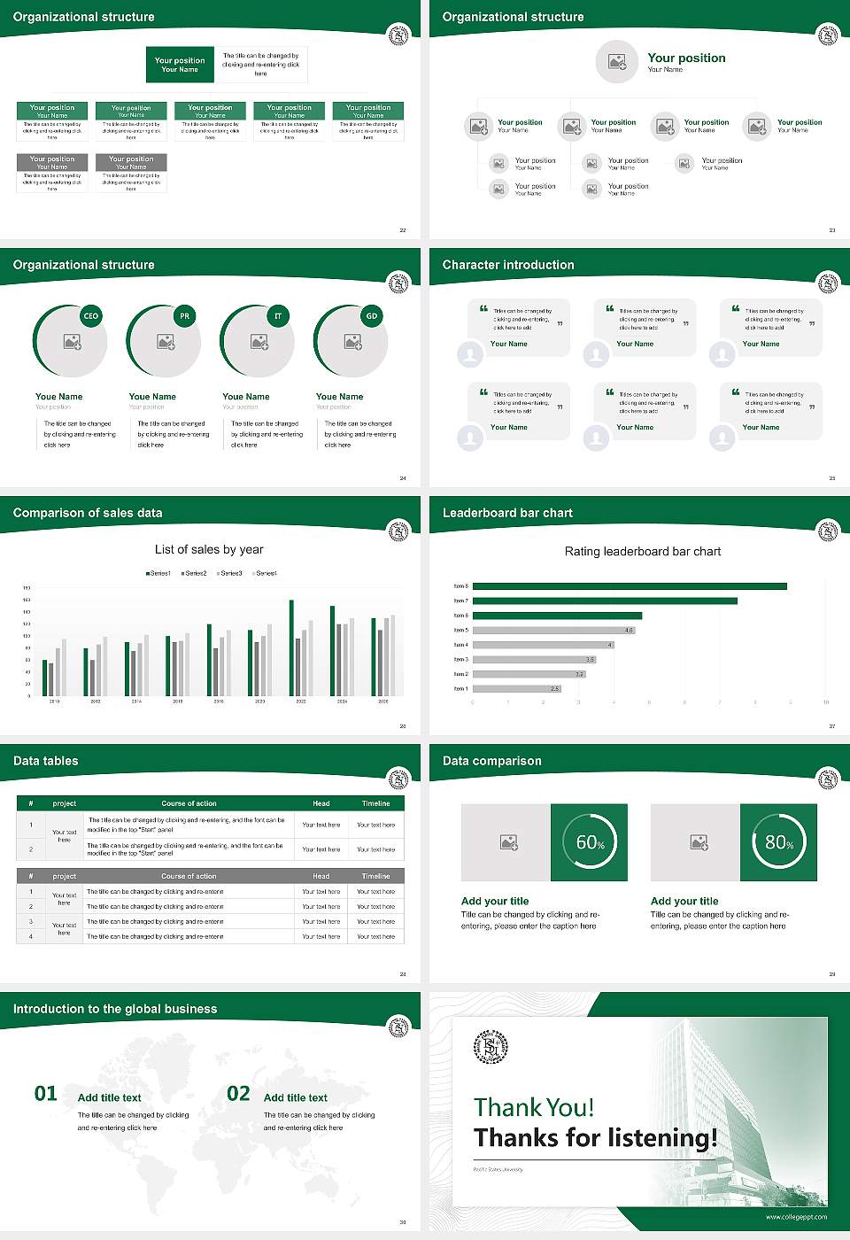 Pacific States University Academic Presentation/Research Findings Report PPT Template16:9 ratio PPT effect preview image4