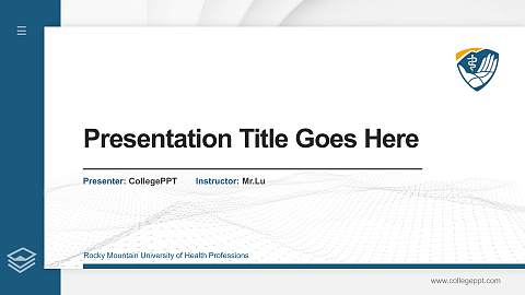 Rocky Mountain University of Health Professions Thesis Proposal/Graduation Defense PPT Template