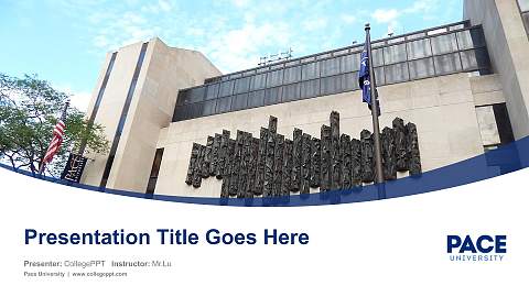 Pace University Course/Courseware Creation PPT Template