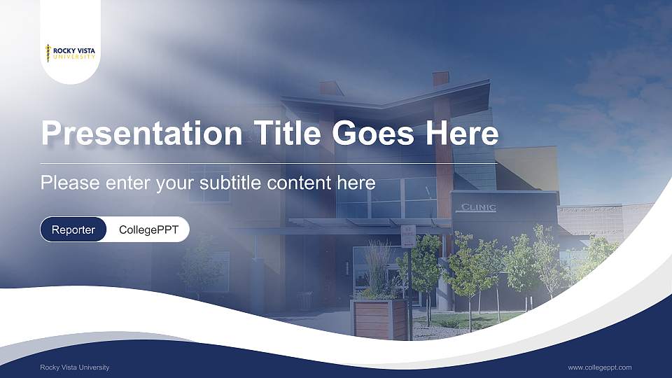 Rocky Vista University Lecture Sharing and Networking Event PPT Template16:9 ratio PPT effect preview image