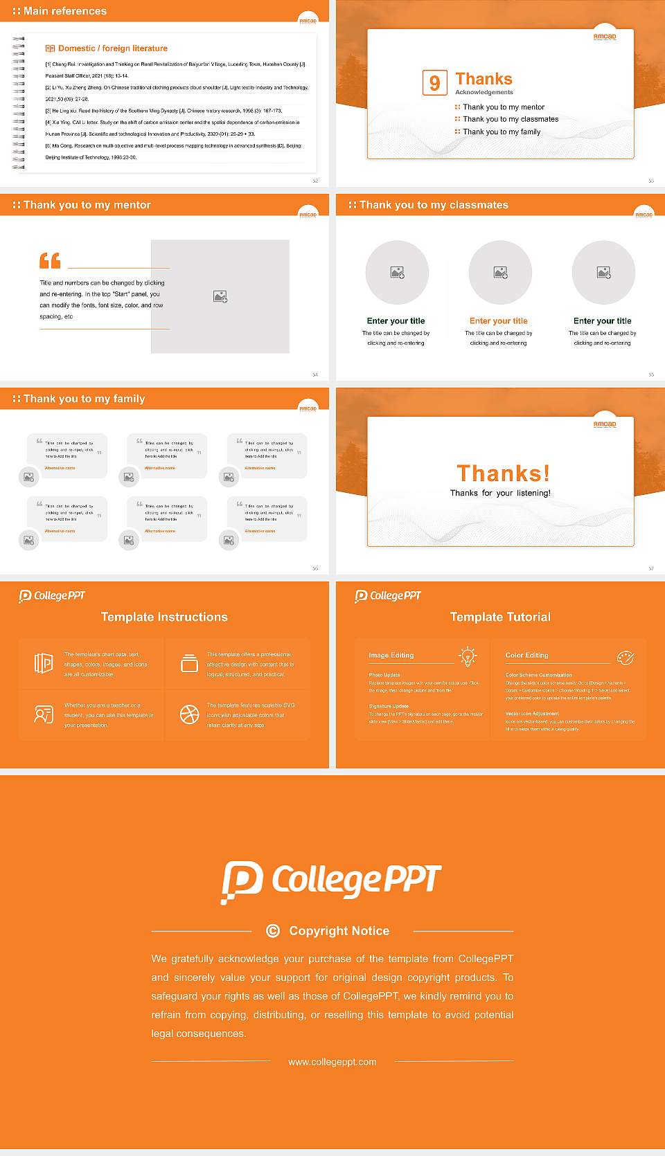 Rocky Mountain College of Art and Design Graduation Thesis Defense PPT Template16:9 ratio PPT effect preview image7