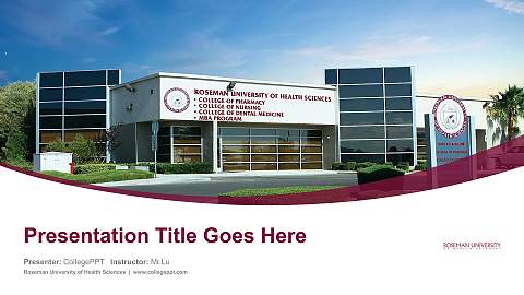 Roseman University of Health Sciences Course/Courseware Creation PPT Template