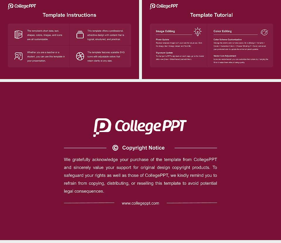 Roseman University of Health Sciences Course/Courseware Creation PPT Template16:9 ratio PPT effect preview image5