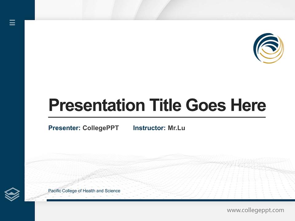 Pacific College of Health and Science Thesis Proposal/Graduation Defense PPT Template4:3 ratio PPT effect preview image5