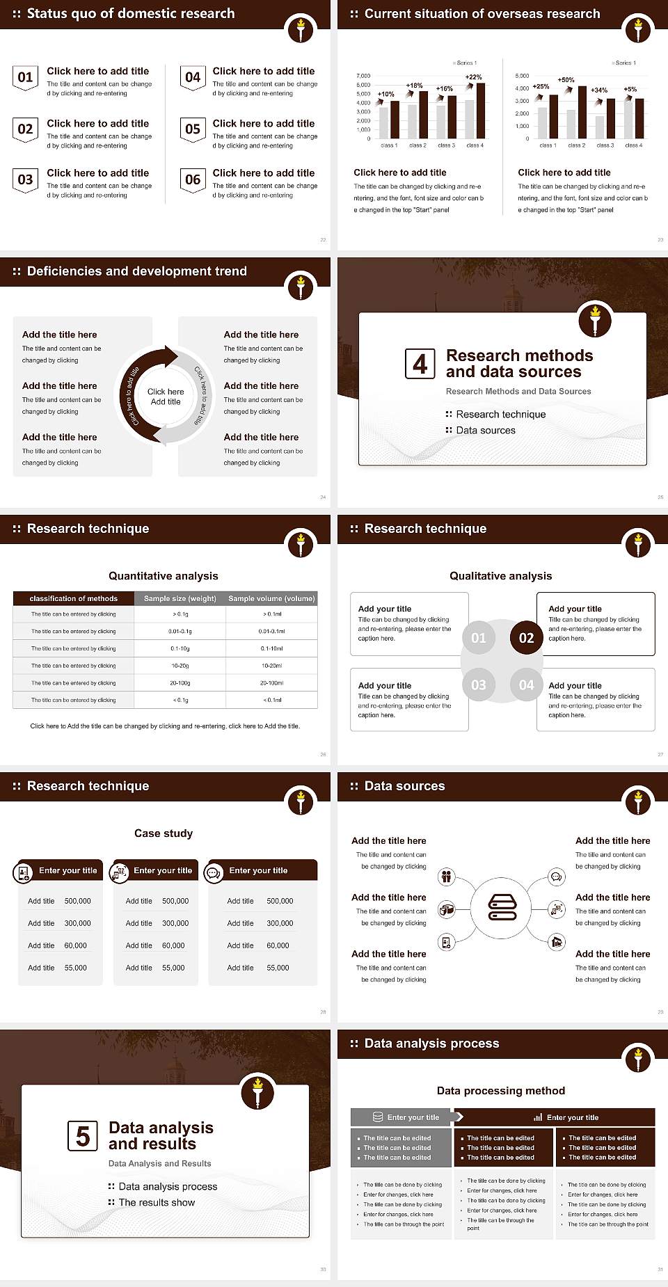 Rowan University Graduation Thesis Defense PPT Template4:3 ratio PPT effect preview image4