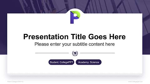 Paier College of Art Inc National Scholarship Defense PPT Template