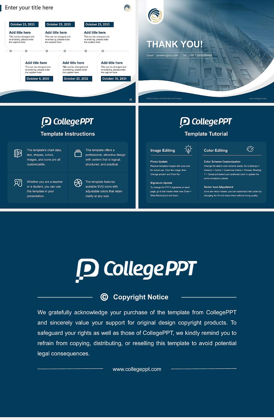 Pacific College of Health Science-Chicago Lecture Sharing and Networking Event PPT Template4:3 ratio PPT effect preview image4