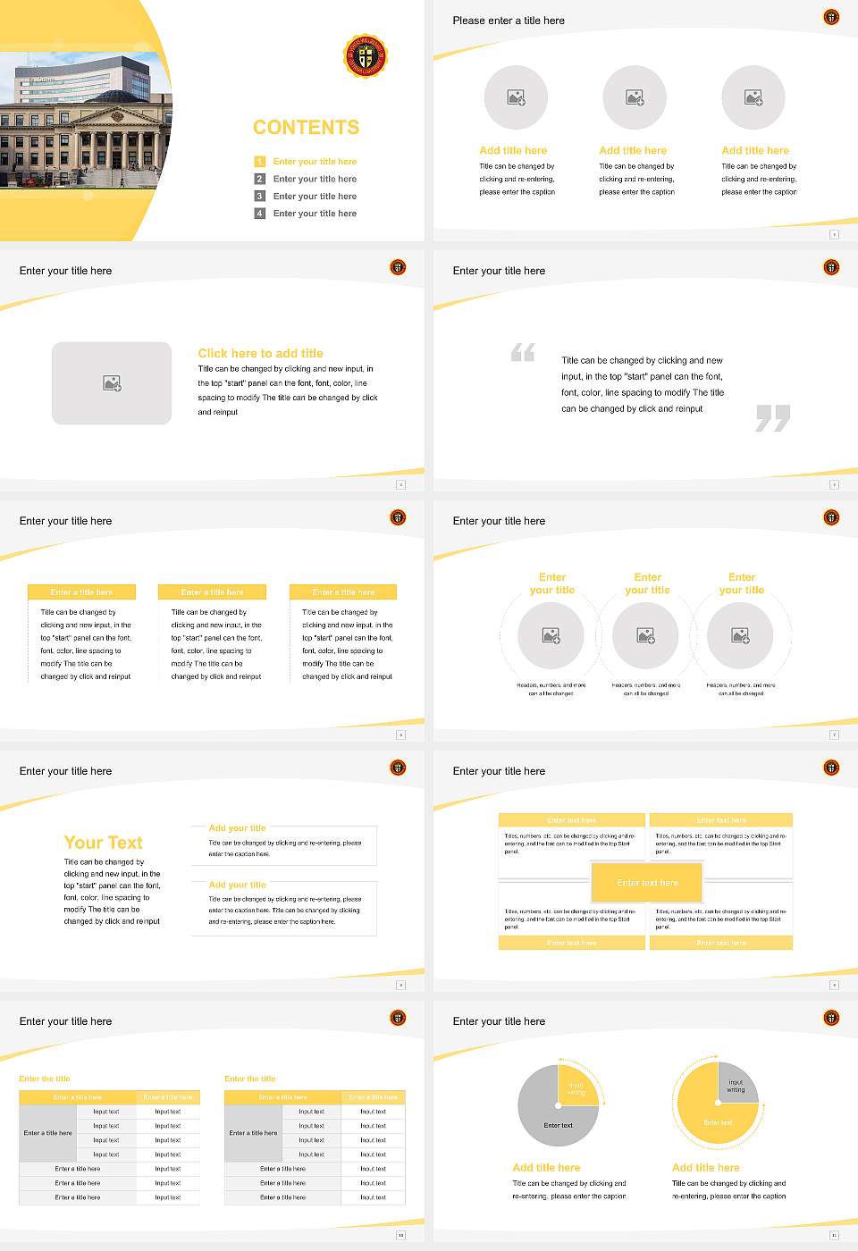 Ottawa University-Ottawa Course/Courseware Creation PPT Template16:9 ratio PPT effect preview image2