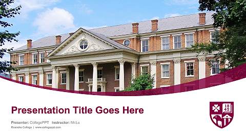 Roanoke College Course/Courseware Creation PPT Template