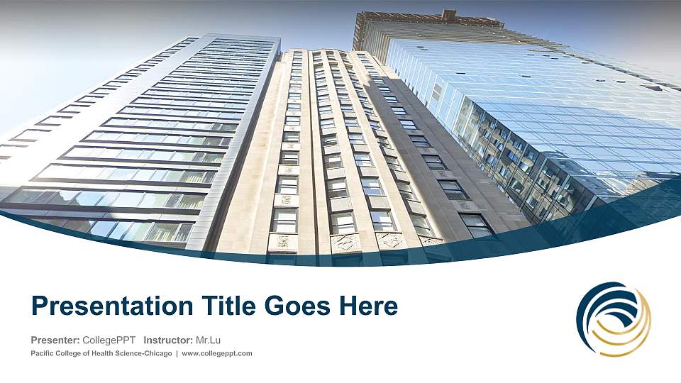 Pacific College of Health Science-Chicago Course/Courseware Creation PPT Template16:9 ratio PPT effect preview image