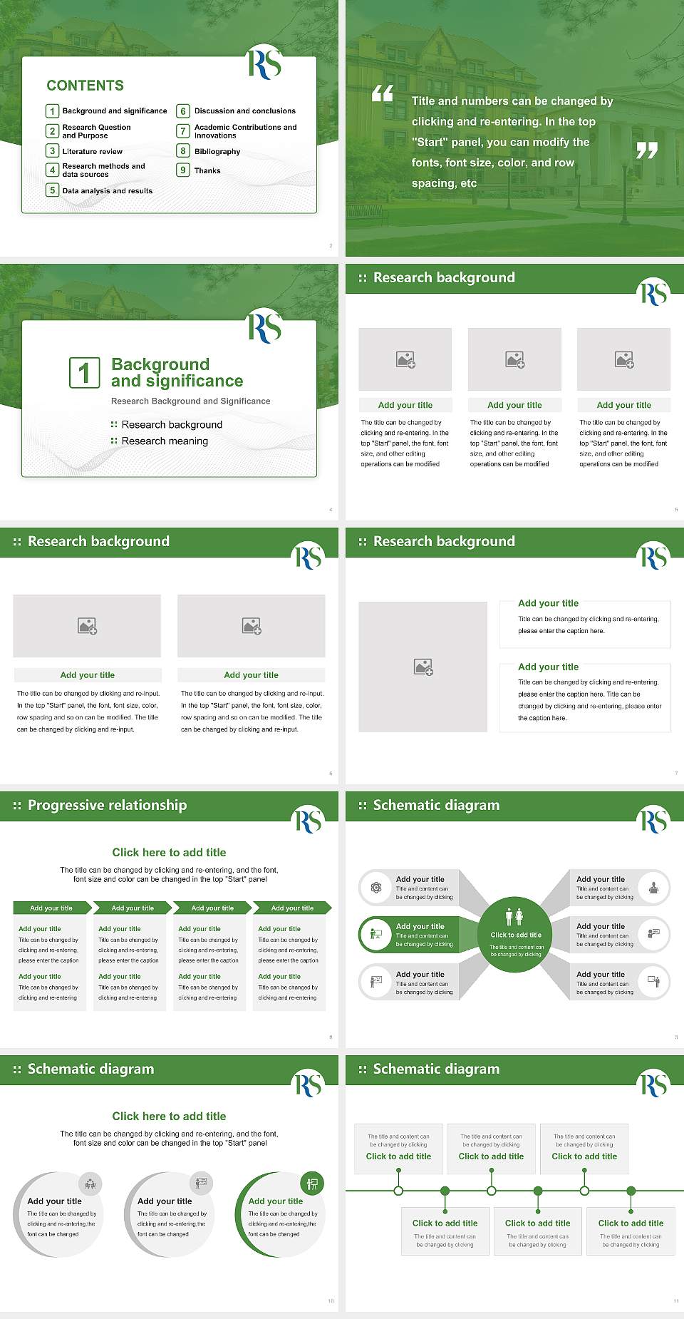 Russell Sage College Graduation Thesis Defense PPT Template4:3 ratio PPT effect preview image2