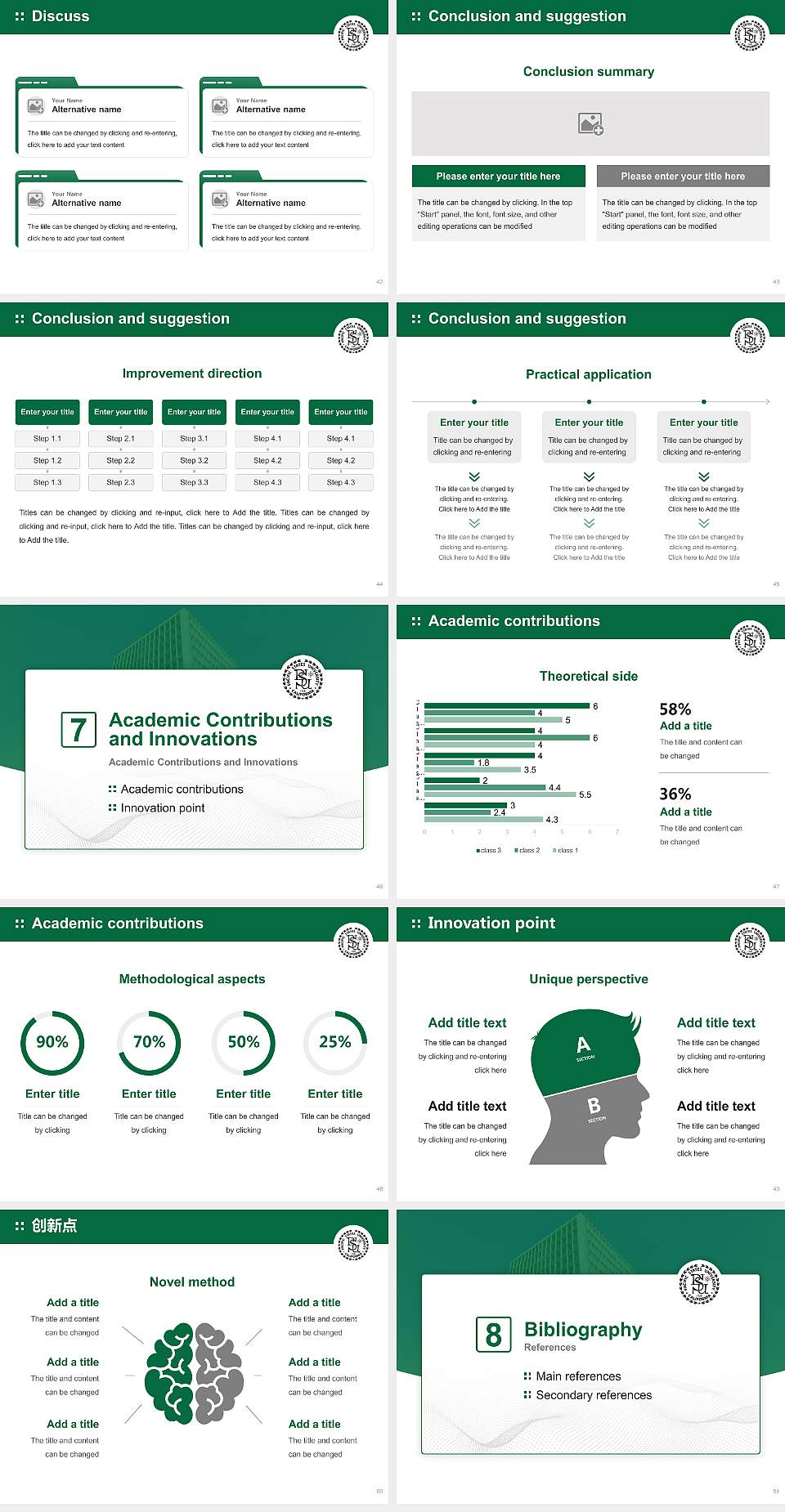 Pacific States University Graduation Thesis Defense PPT Template4:3 ratio PPT effect preview image6