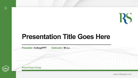 Russell Sage College Thesis Proposal/Graduation Defense PPT Template