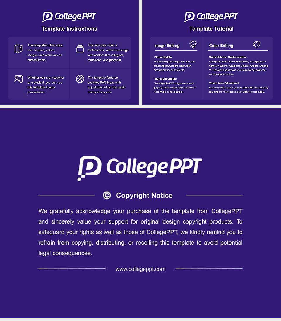 Paine College Course/Courseware Creation PPT Template4:3 ratio PPT effect preview image5