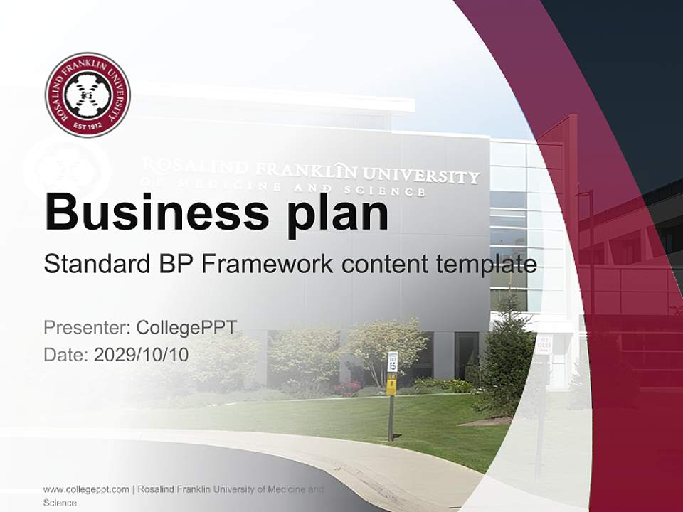 Rosalind Franklin University of Medicine and Science Competition/Entrepreneurship Contest PPT Template4:3 ratio PPT effect preview image9
