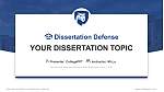 Pennsylvania State University-Penn State Brandywine Graduation Thesis Defense PPT Template