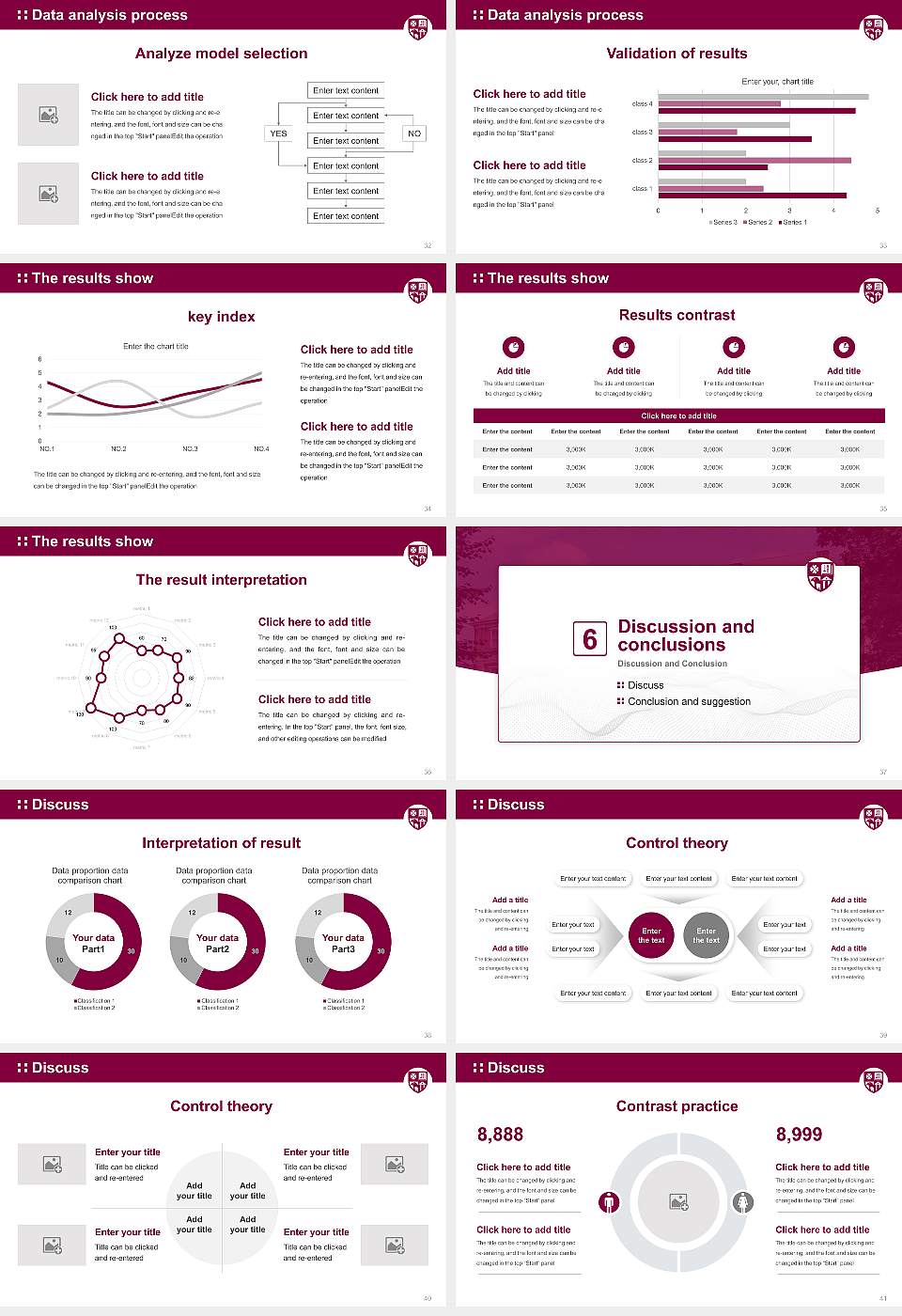 Roanoke College Graduation Thesis Defense PPT Template16:9 ratio PPT effect preview image5