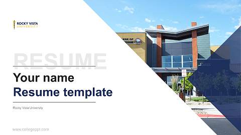 Rocky Vista University Resume PPT Template