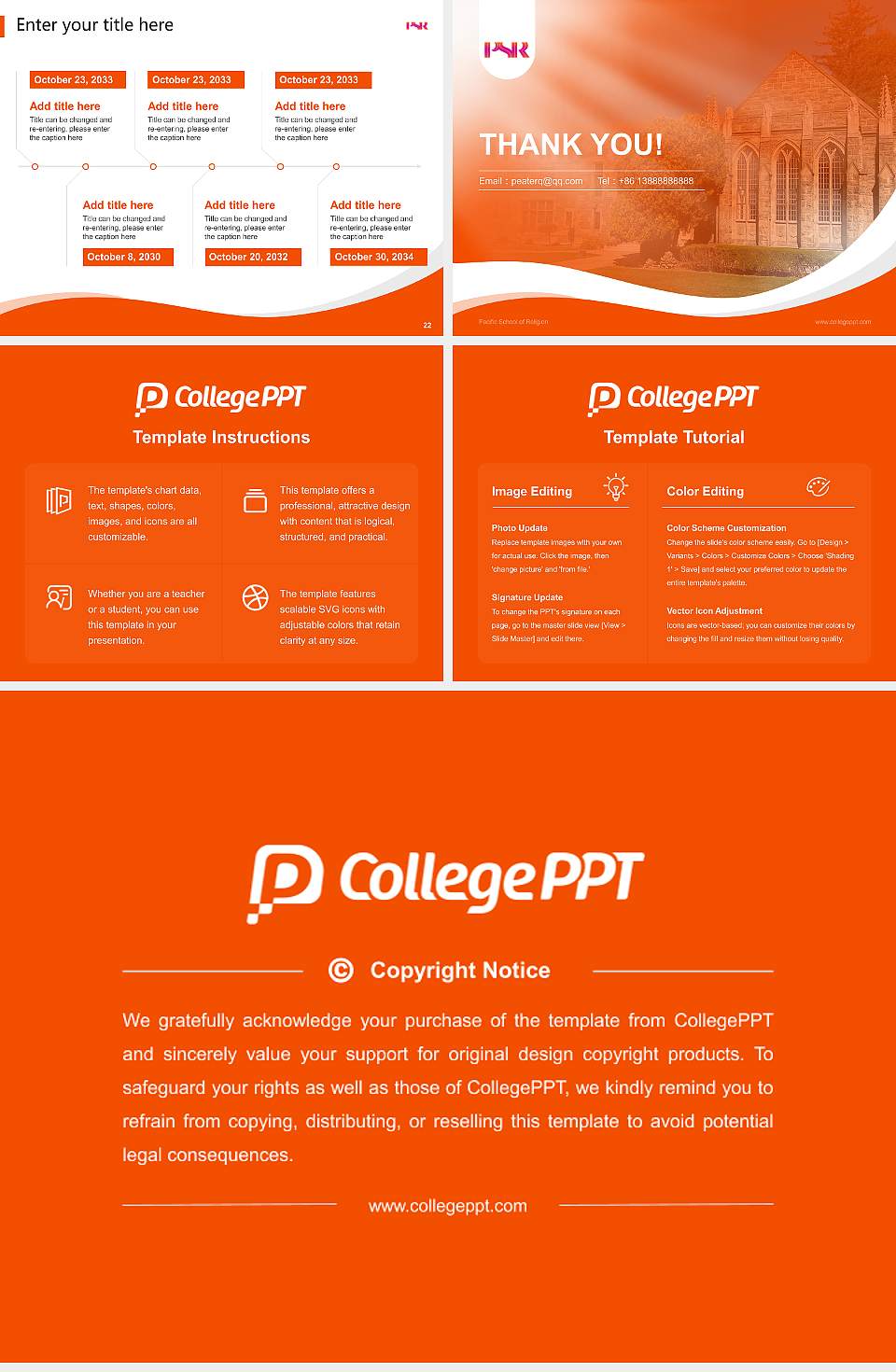 Pacific School of Religion Lecture Sharing and Networking Event PPT Template4:3 ratio PPT effect preview image4