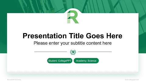 Roosevelt University National Scholarship Defense PPT Template