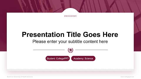 Roseman University of Health Sciences National Scholarship Defense PPT Template