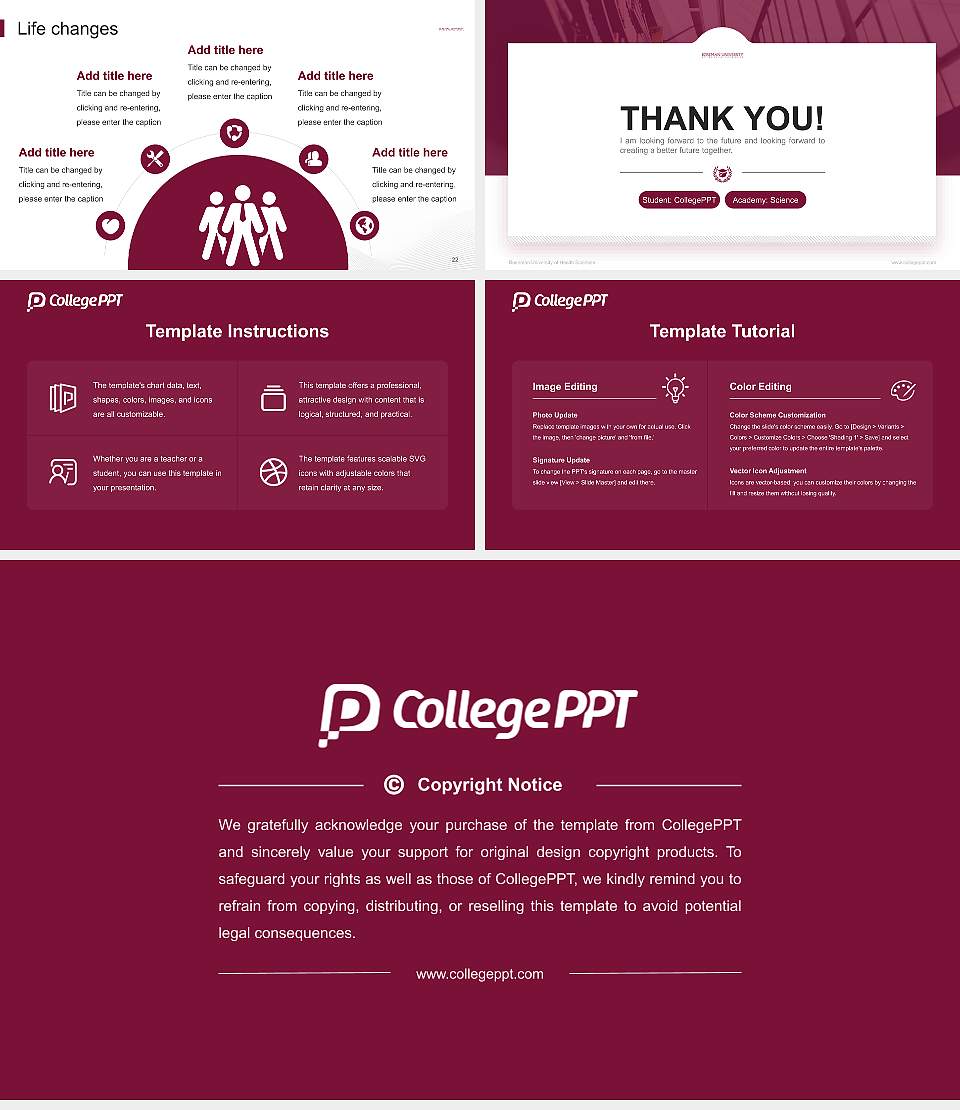 Roseman University of Health Sciences National Scholarship Defense PPT Template16:9 ratio PPT effect preview image4
