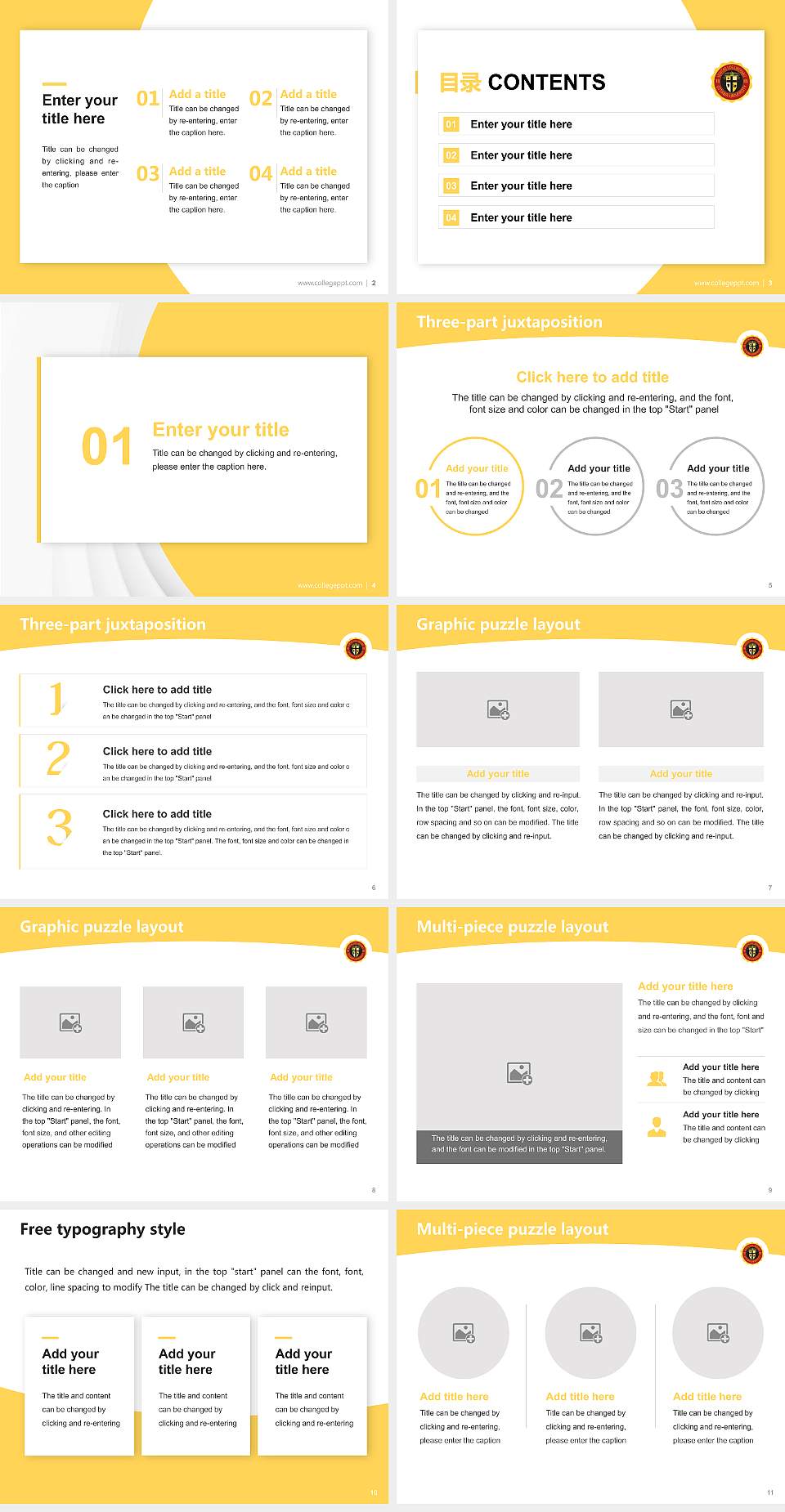 Ottawa University-Surprise Academic Presentation/Research Findings Report PPT Template4:3 ratio PPT effect preview image2