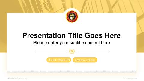 Ottawa University-Kansas City National Scholarship Defense PPT Template