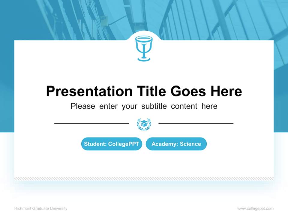 Richmont Graduate University National Scholarship Defense PPT Template4:3 ratio PPT effect preview image4