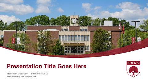 Rider University Course/Courseware Creation PPT Template