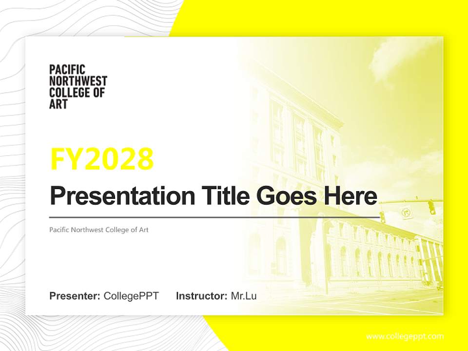 Pacific Northwest College of Art Academic Presentation/Research Findings Report PPT Template4:3 ratio PPT effect preview image5