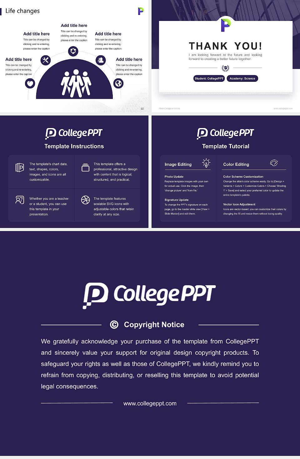 Paier College of Art Inc National Scholarship Defense PPT Template4:3 ratio PPT effect preview image4