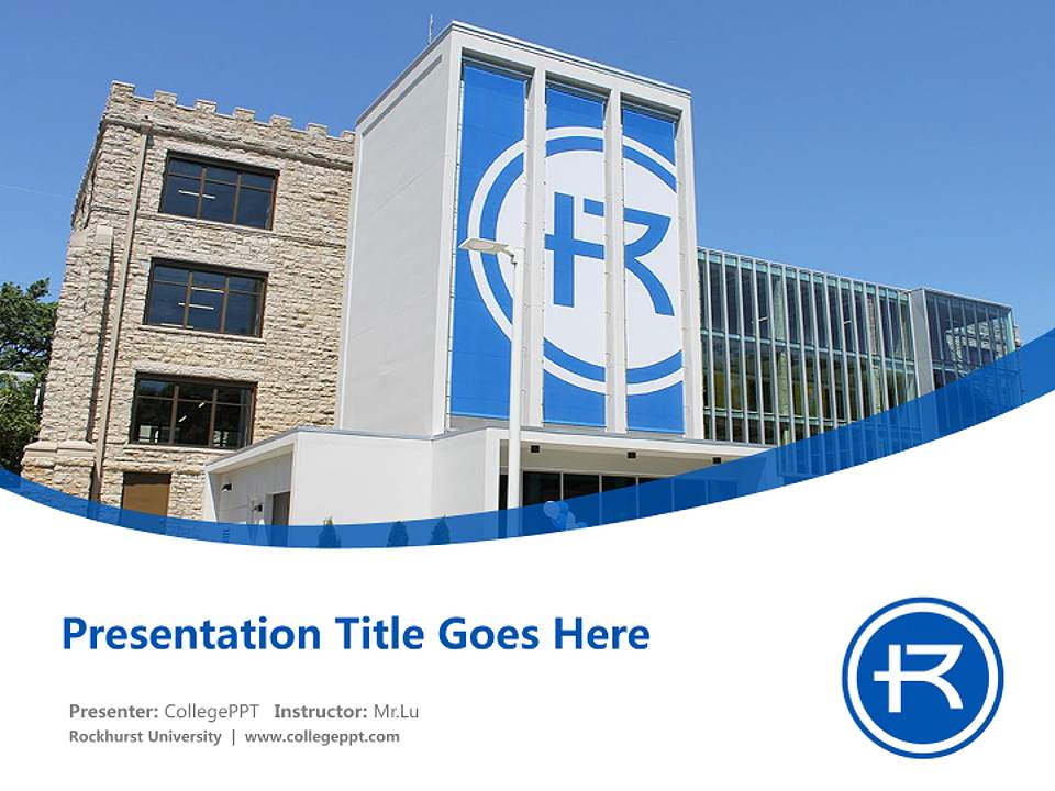 Rockhurst University Course/Courseware Creation PPT Template4:3 ratio PPT effect preview image5