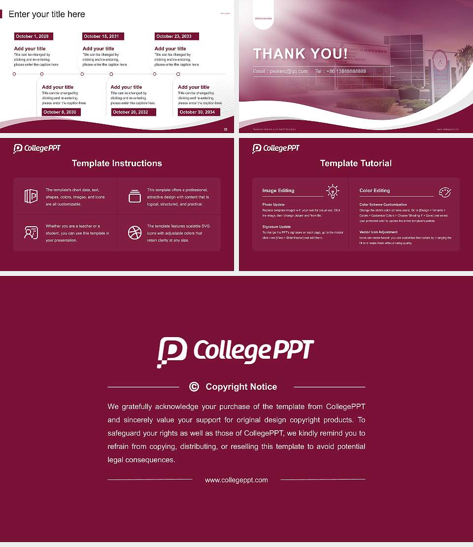 Roseman University of Health Sciences Lecture Sharing and Networking Event PPT Template16:9 ratio PPT effect preview image4