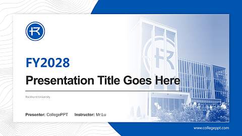Rockhurst University Academic Presentation/Research Findings Report PPT Template