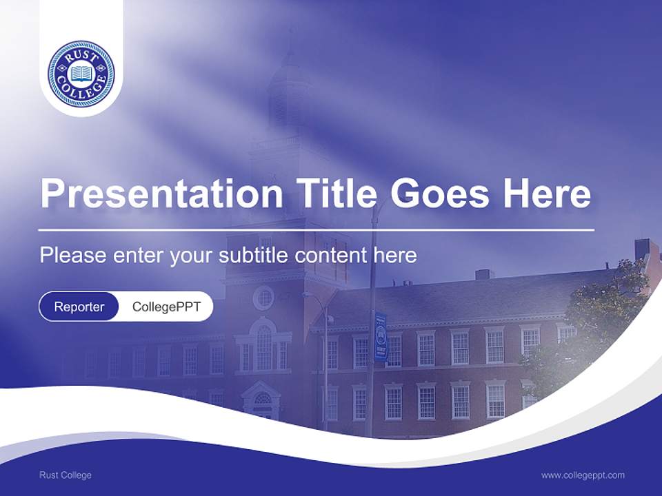 Rust College Lecture Sharing and Networking Event PPT Template4:3 ratio PPT effect preview image4