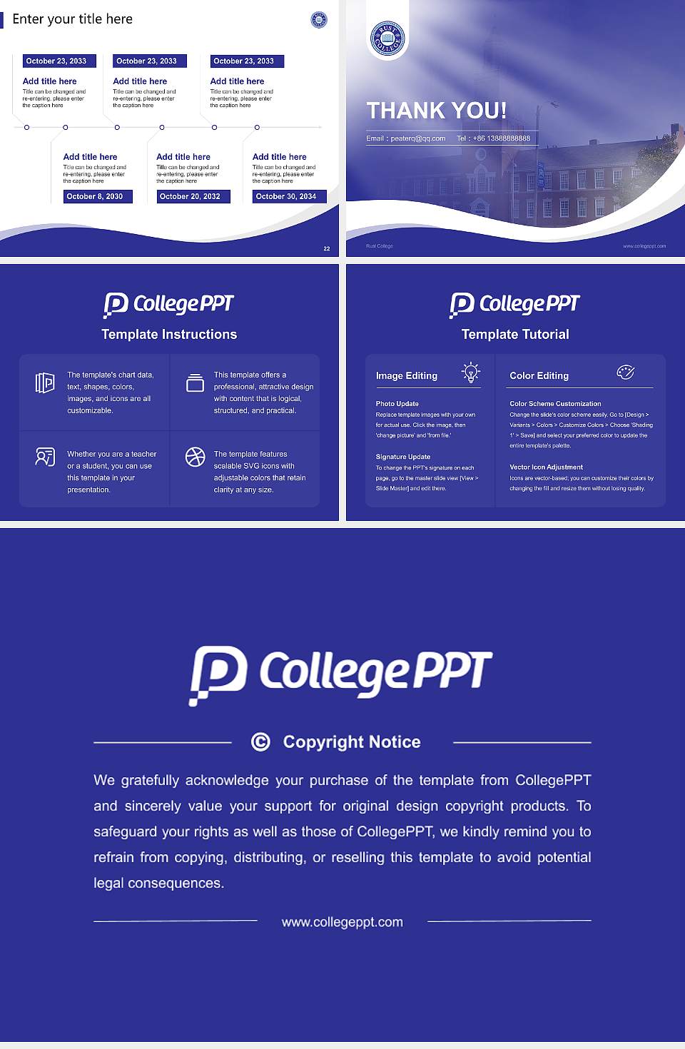 Rust College Lecture Sharing and Networking Event PPT Template4:3 ratio PPT effect preview image4