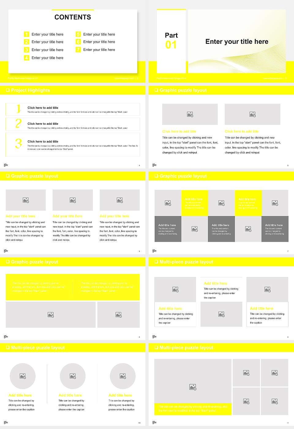 Pacific Northwest College of Art General Purpose PPT Template16:9 ratio PPT effect preview image2