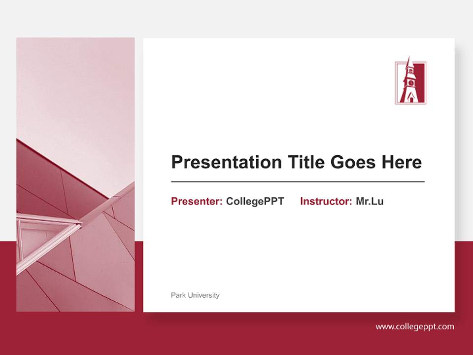Park University General Purpose PPT Template4:3 ratio PPT effect preview image6