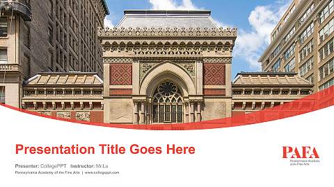 Pennsylvania Academy of the Fine Arts Course/Courseware Creation PPT Template