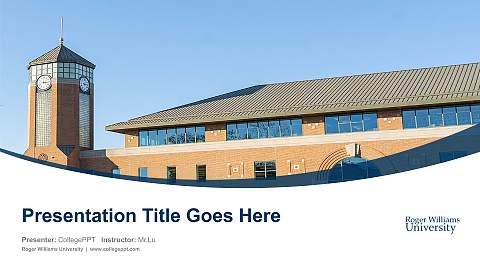 Roger Williams University Course/Courseware Creation PPT Template