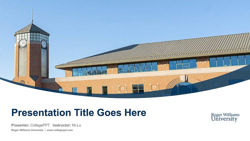 Roger Williams University Course/Courseware Creation PPT Template16:9 ratio PPT effect preview image