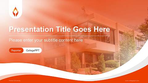 Parker University Lecture Sharing and Networking Event PPT Template