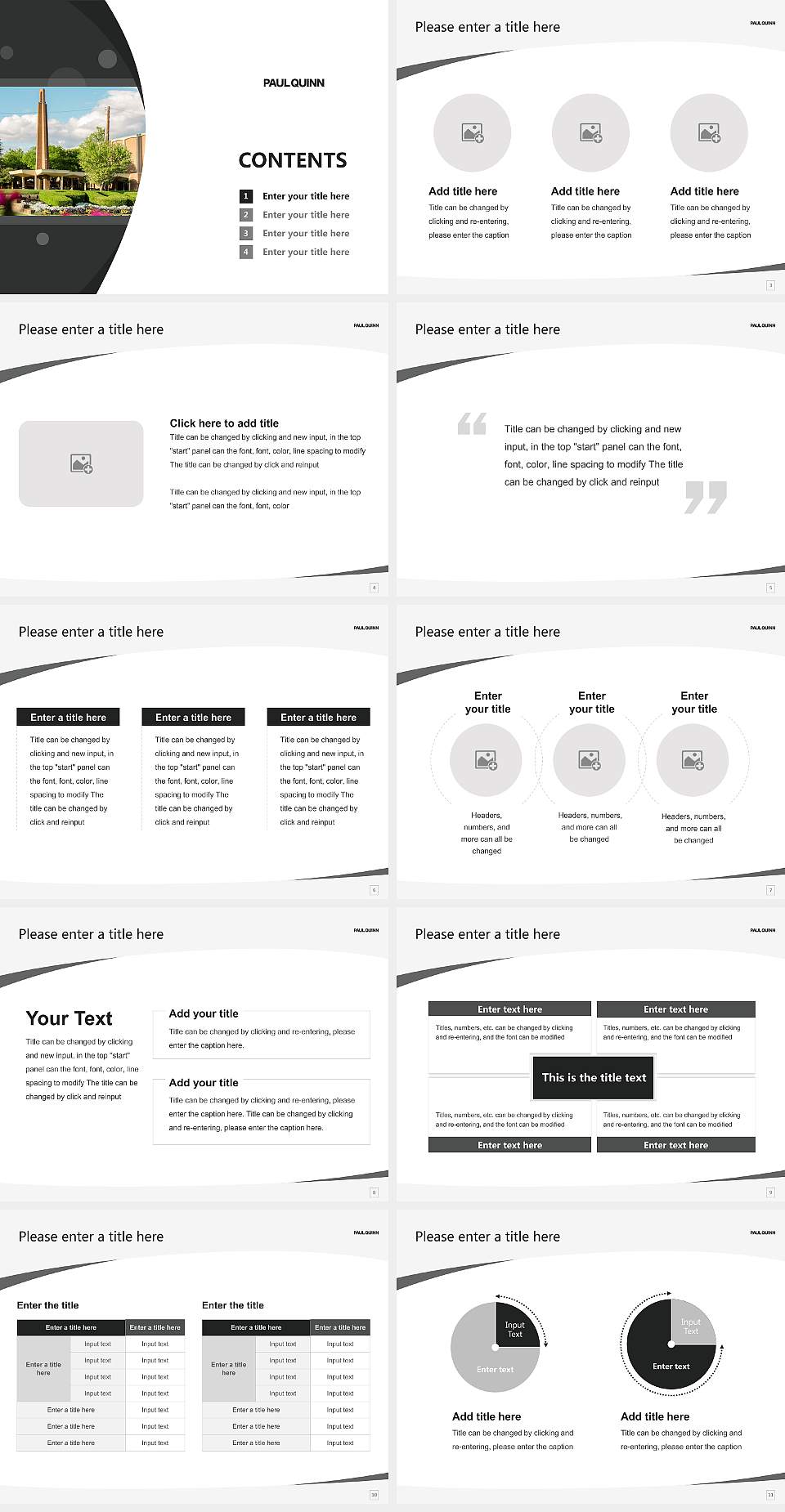 Paul Quinn College Course/Courseware Creation PPT Template4:3 ratio PPT effect preview image2