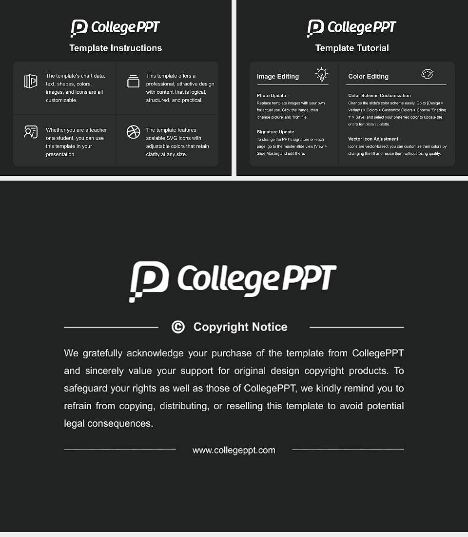 Paul Quinn College Course/Courseware Creation PPT Template4:3 ratio PPT effect preview image5
