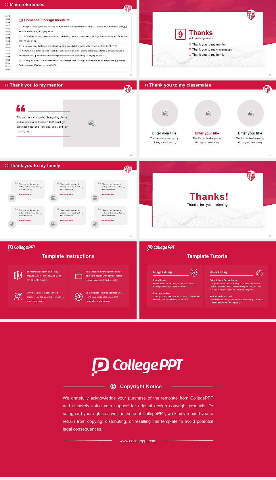 Roberts Wesleyan College Graduation Thesis Defense PPT Template16:9 ratio PPT effect preview image7